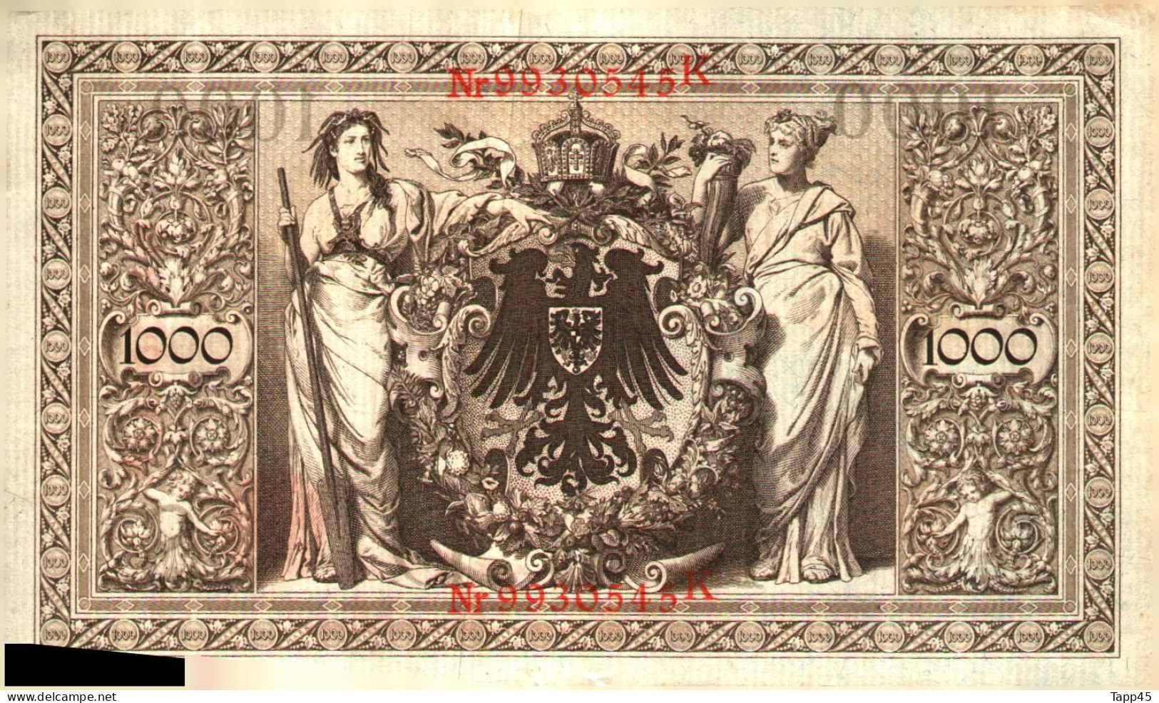 Billet > Allemagne > Voir Le Scan >  Reichsbanknote >1910>1 000 Mark Rouge > Réf:C 04 - 1.000 Mark