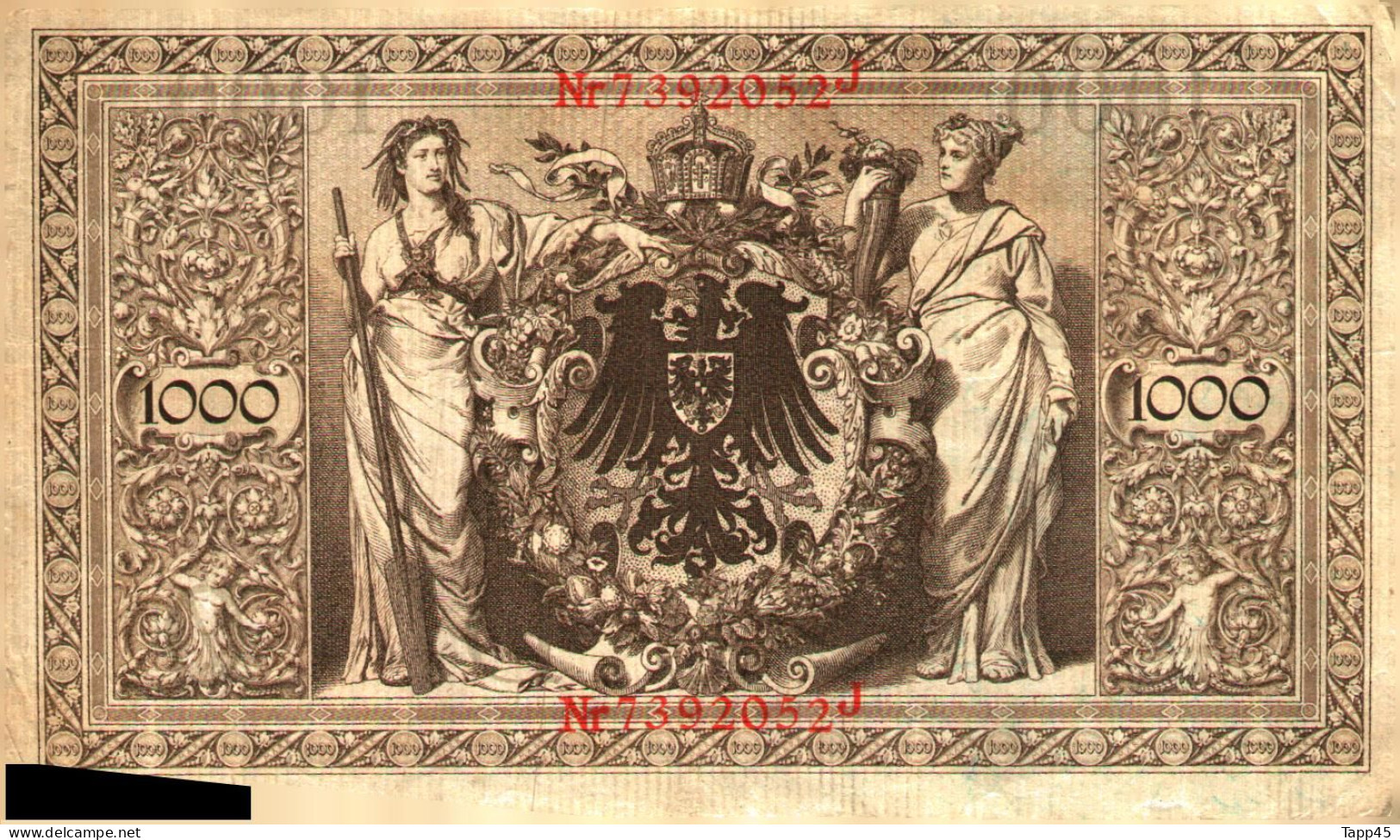 Billet > Allemagne > Voir Le Scan >  Reichsbanknote >1910>1 000 Mark Rouge > Réf:C 04 - 1000 Mark