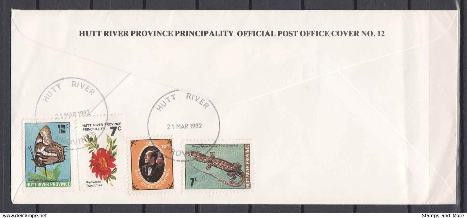 Hutt River Province Principality - RARE 1982 COVER - Werbemarken, Vignetten