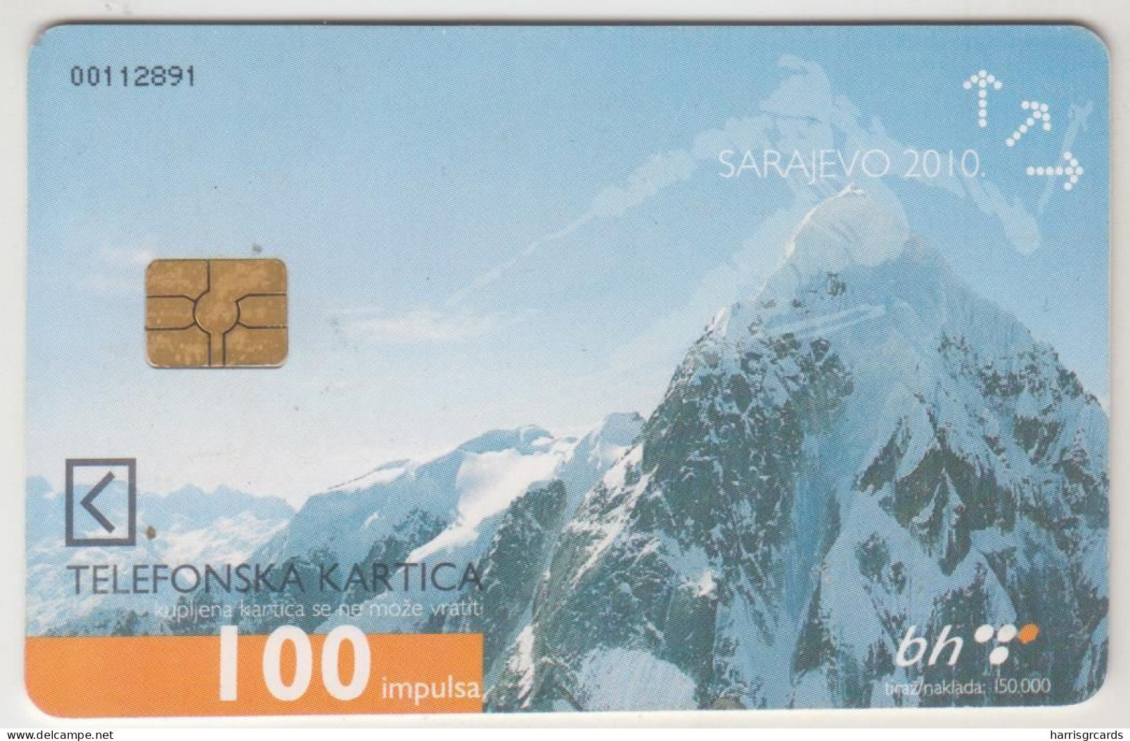 BOSNIA - PTT BIH, Sarajevo 2010, 100 U, Tirage 150,000, Used - Bosnie