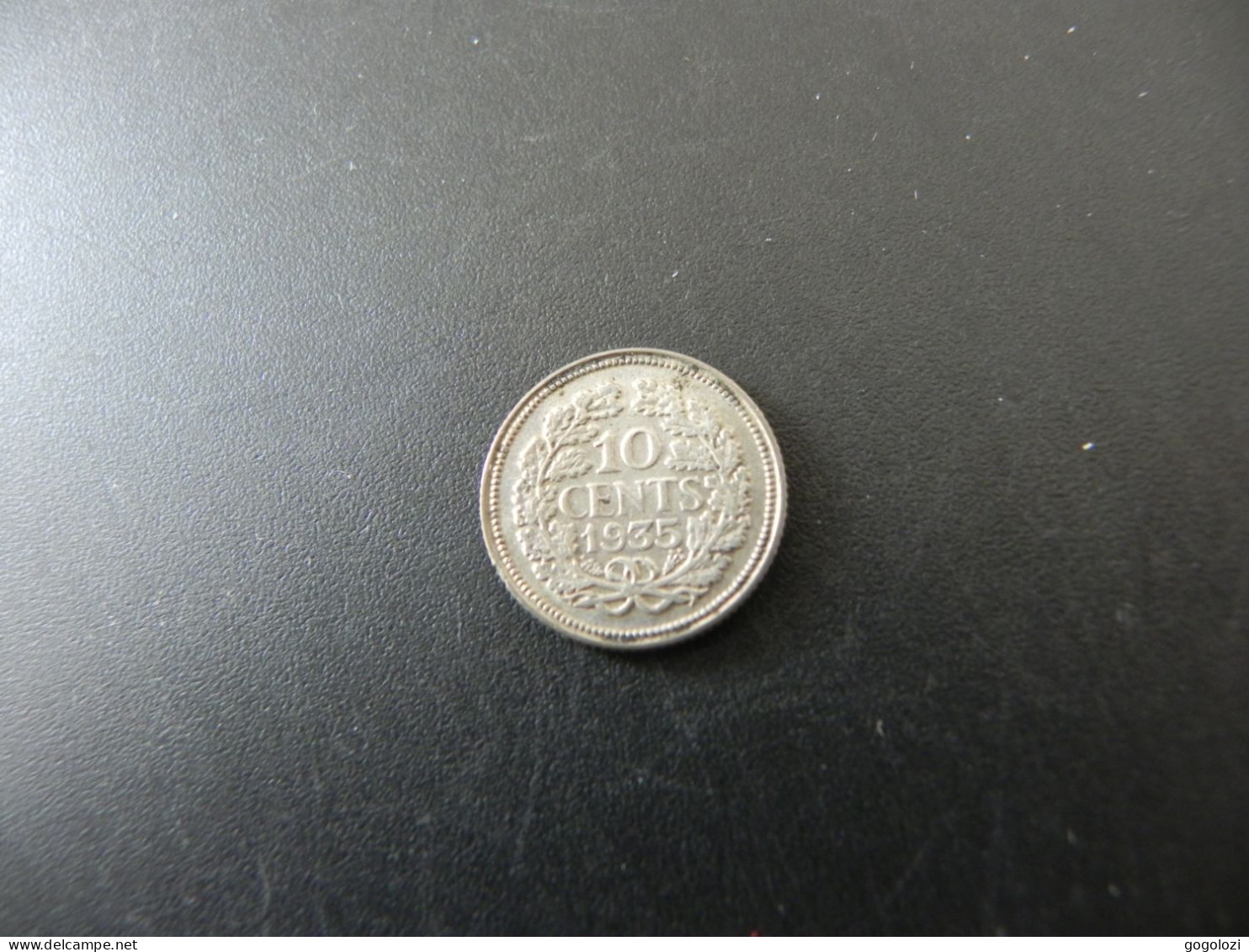 Netherlands 10 Cent 1935 Silver - 10 Cent