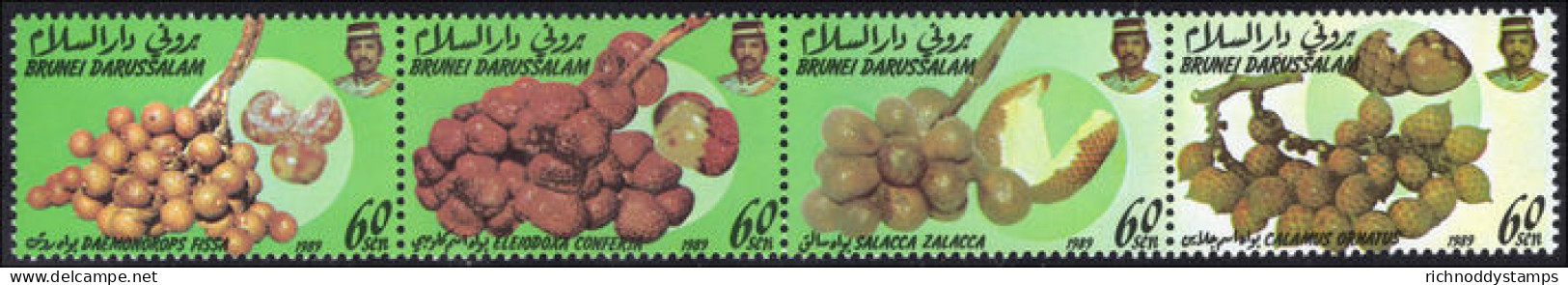 Brunei 1989 Local Fruit (3rd Series) (folded) Unmounted Mint. - Brunei (...-1984)