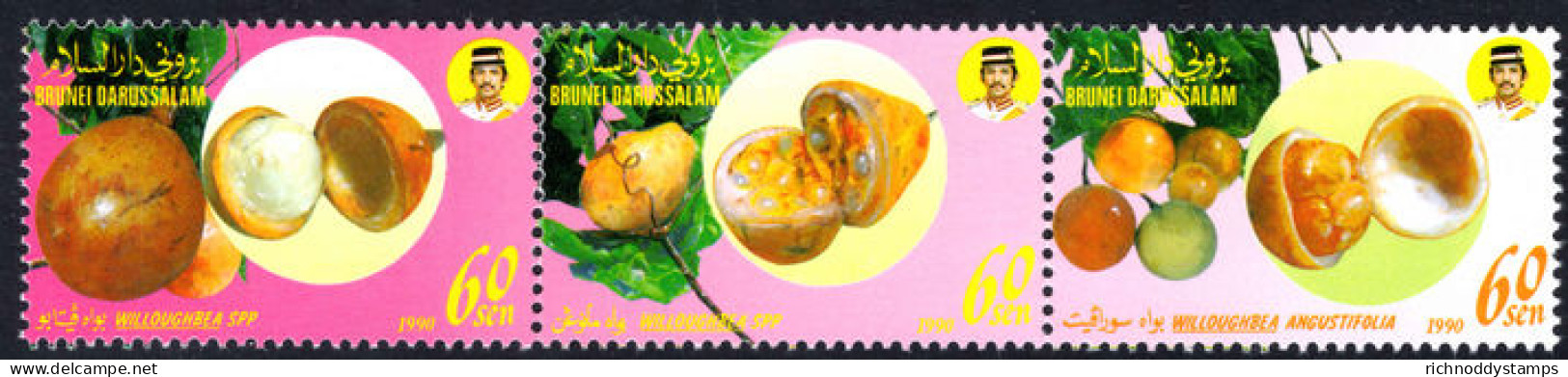 Brunei 1990 Local Fruit (4th Series) (folded) Unmounted Mint. - Brunei (...-1984)
