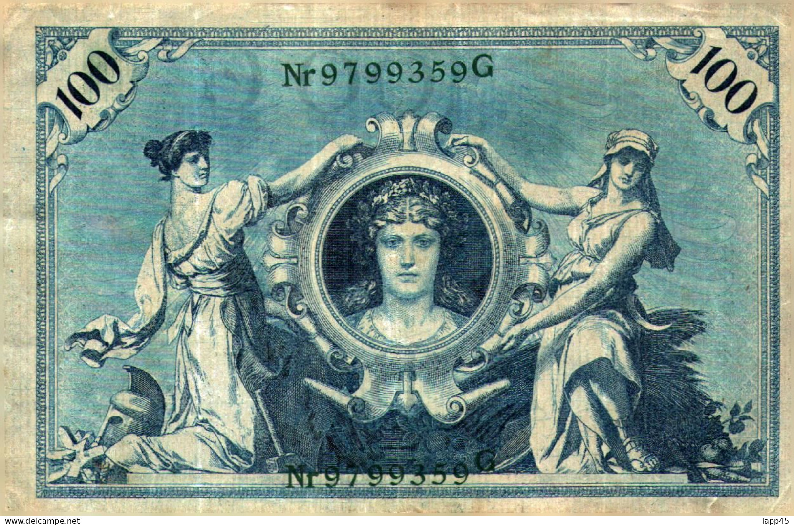 Billet > Allemagne > Voir Le Scan >  Reichsbanknote >1908 > 100  Mark  > Réf:C 04 - 100 Mark