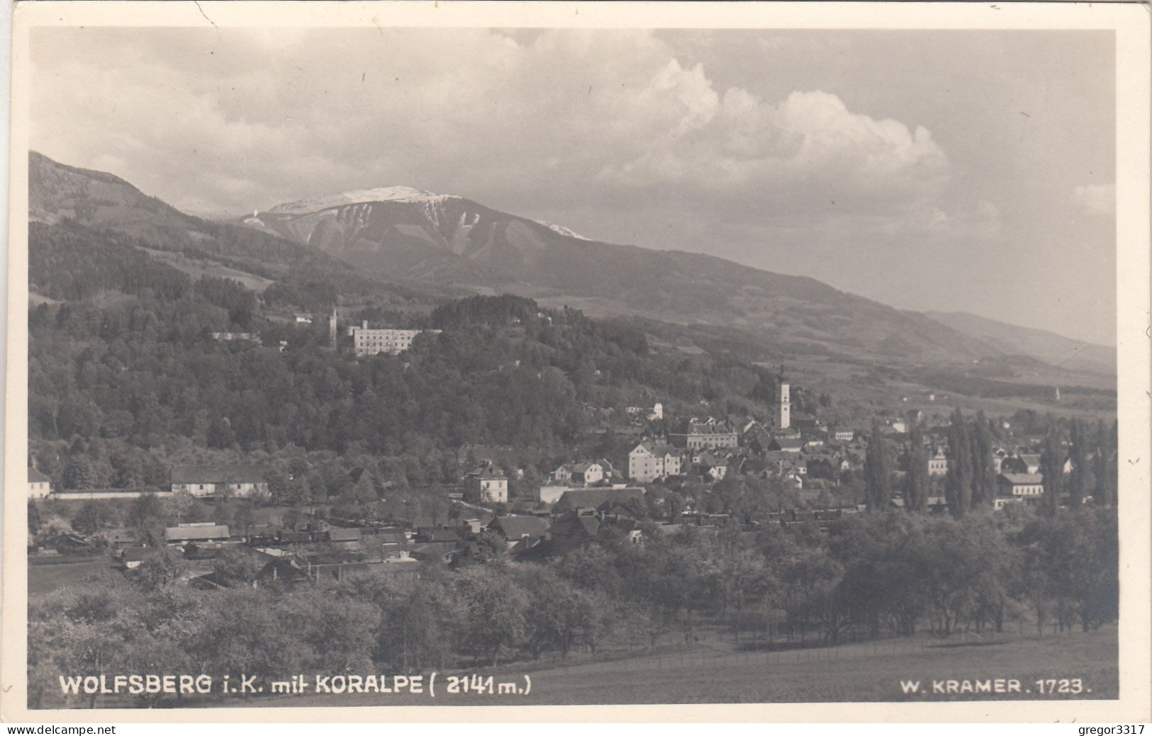 D1449) WOLFSBERG I. Kärnten - Alte FOTO AK - Kramer 1723 - Mit KORALPE  - Echt FOTO - Wolfsberg