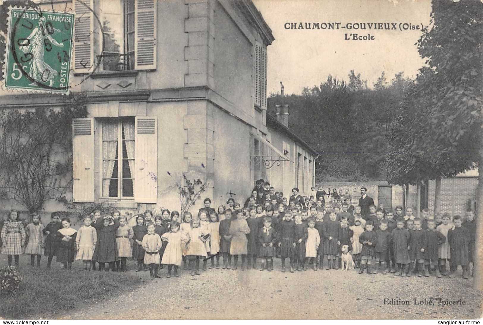 CPA 60 CHAUMONT GOUVIEUX / L'ECOLE - Altri & Non Classificati