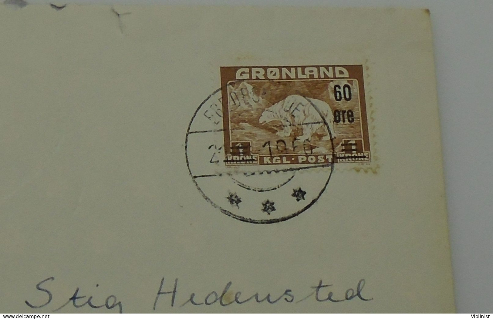 Greenland-Kongelig Post GRØNLAND- Postmark 1960 - Poststempel