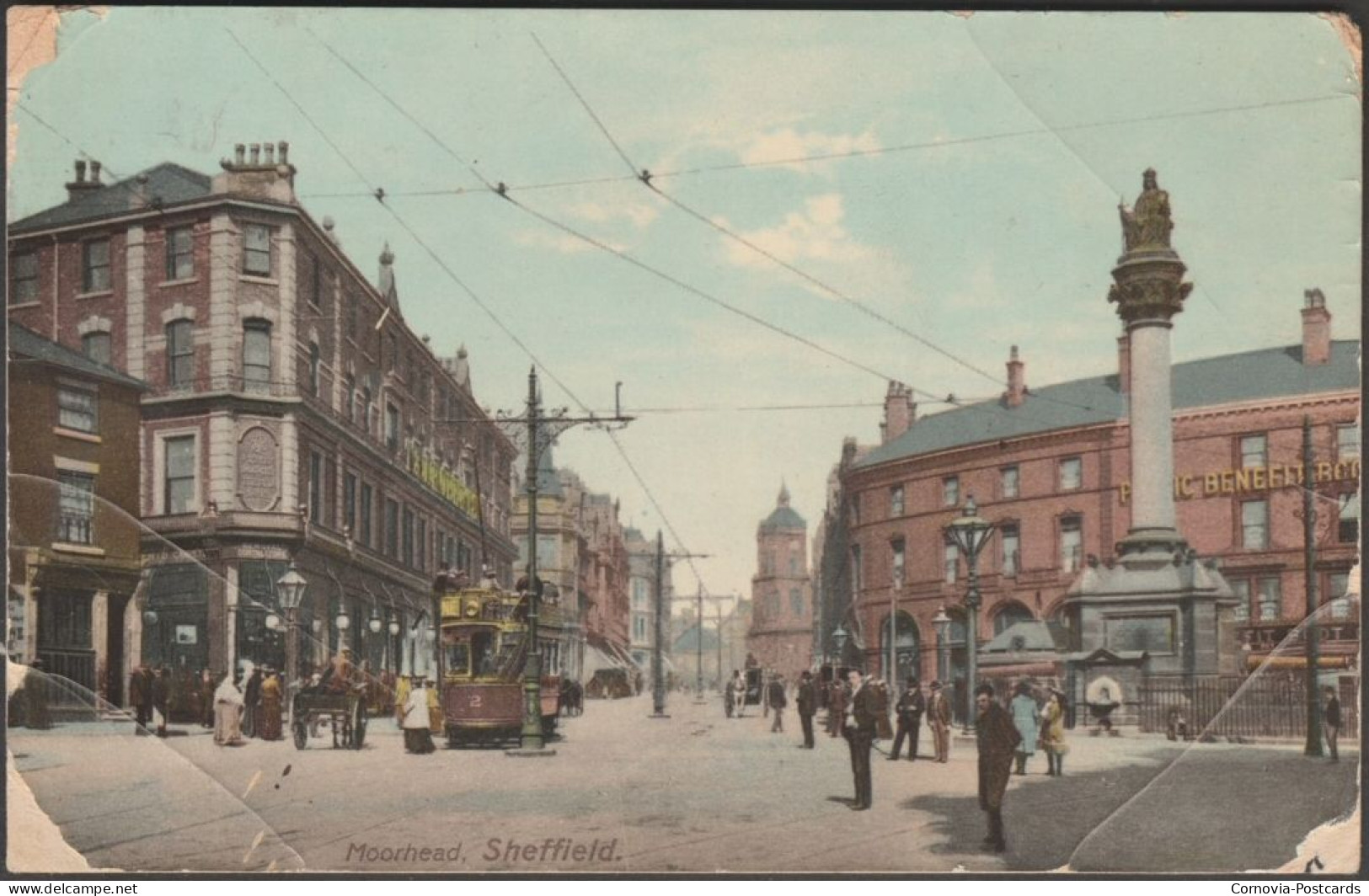 Moorhead, Sheffield, Yorkshire, 1907 - Brown & Rawcliffe Postcard - Sheffield