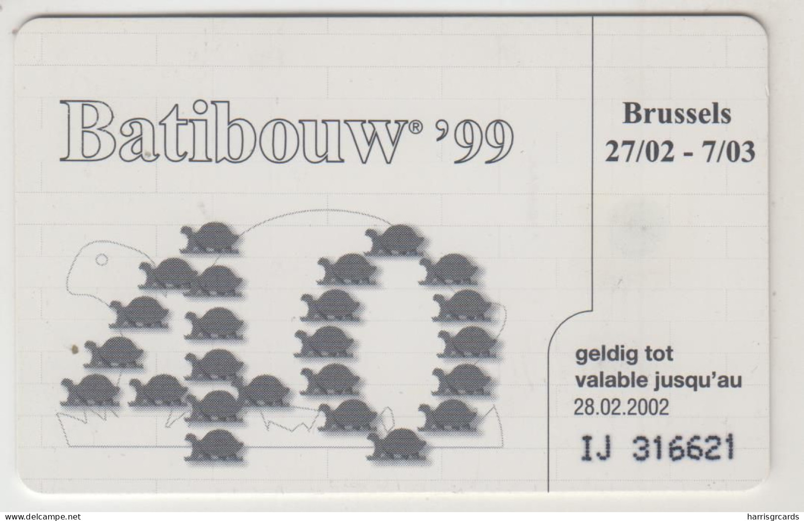 BELGIUM - Batibouw , 200 BEF, Tirage 100.000, Used - With Chip