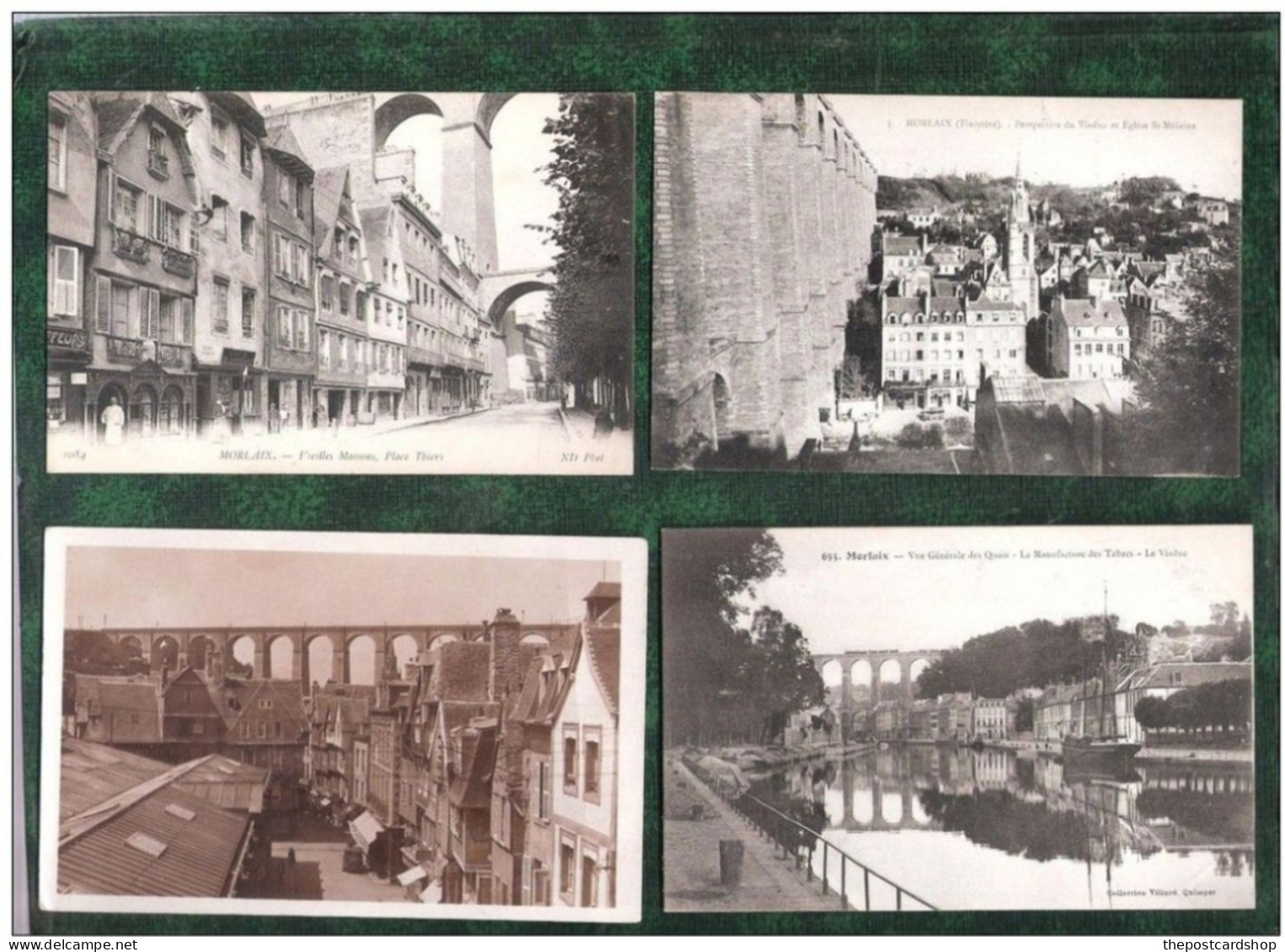 Morlaix 4 Four QUATRE CARTES DE MORLAIX Finistiere France VOIR SCAN ... ........... (LOT 25) - Morlaix