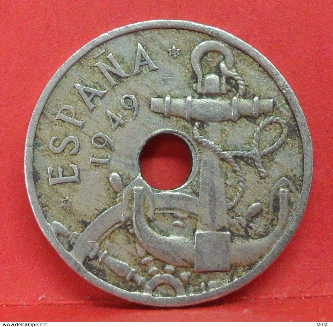 50 Centimos 1949 étoile 51 - TTB - Pièce Monnaie Espagne - Article N°2214 - 50 Centesimi