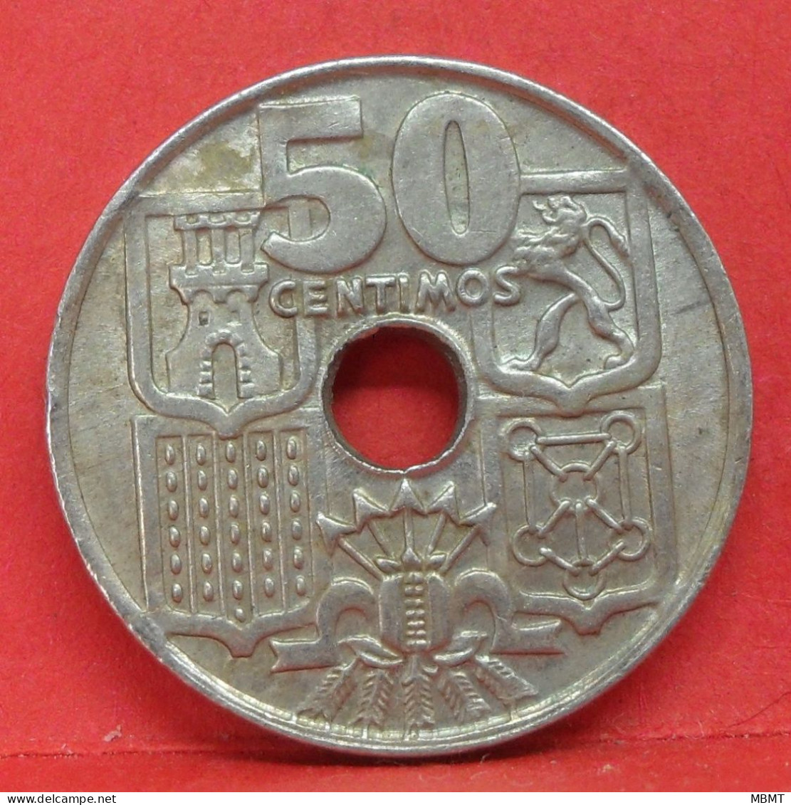 50 Centimos 1949 étoile 54 - SUP - Pièce Monnaie Espagne - Article N°2216 - 50 Centesimi