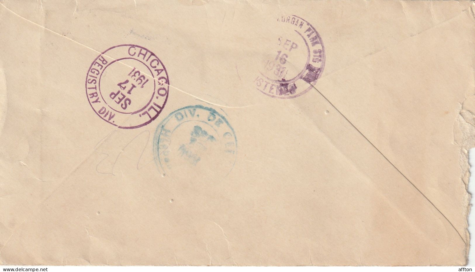 Guantanamo Cuba 1931 Registered Cover Mailed - Cartas & Documentos