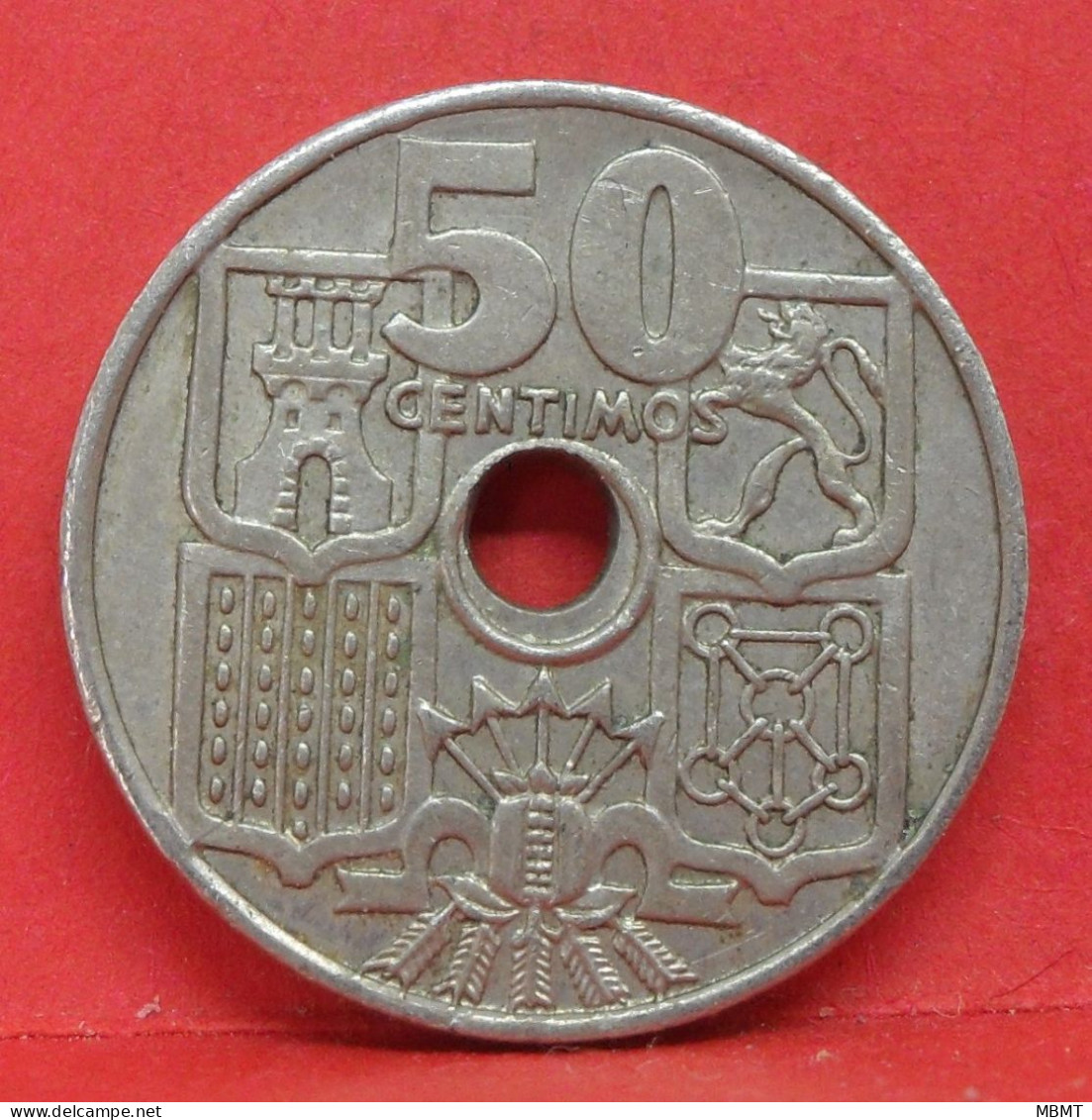 50 Centimos 1949 étoile 62 - TTB - Pièce Monnaie Espagne - Article N°2218 - 50 Centiem