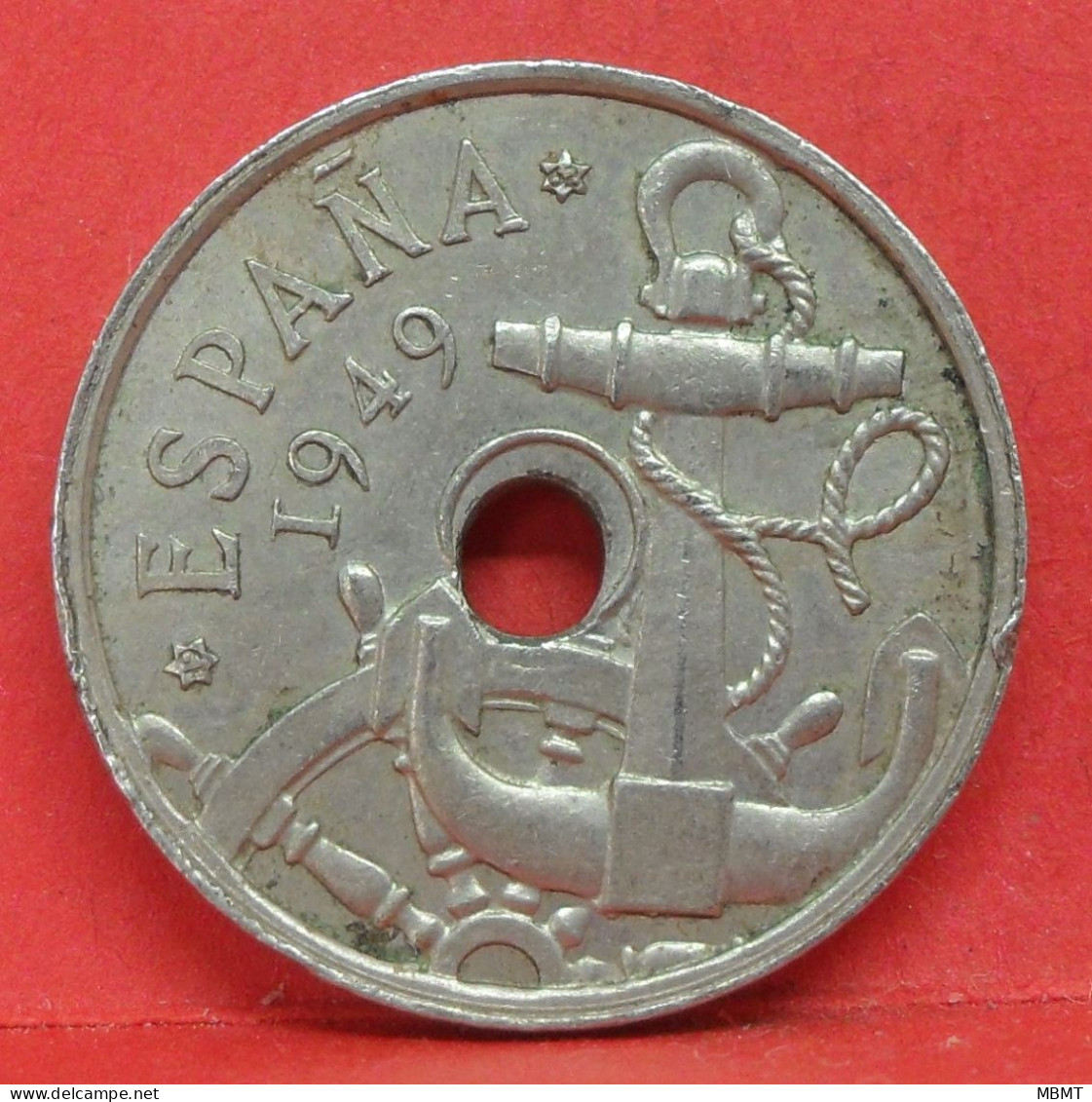50 Centimos 1949 étoile 62 - TTB - Pièce Monnaie Espagne - Article N°2218 - 50 Céntimos