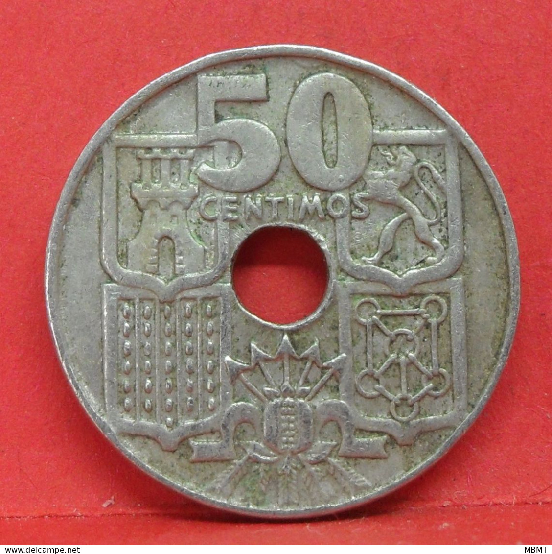 50 Centimos 1963 étoile 64 - TB - Pièce Monnaie Espagne - Article N°2220 - 50 Centiem