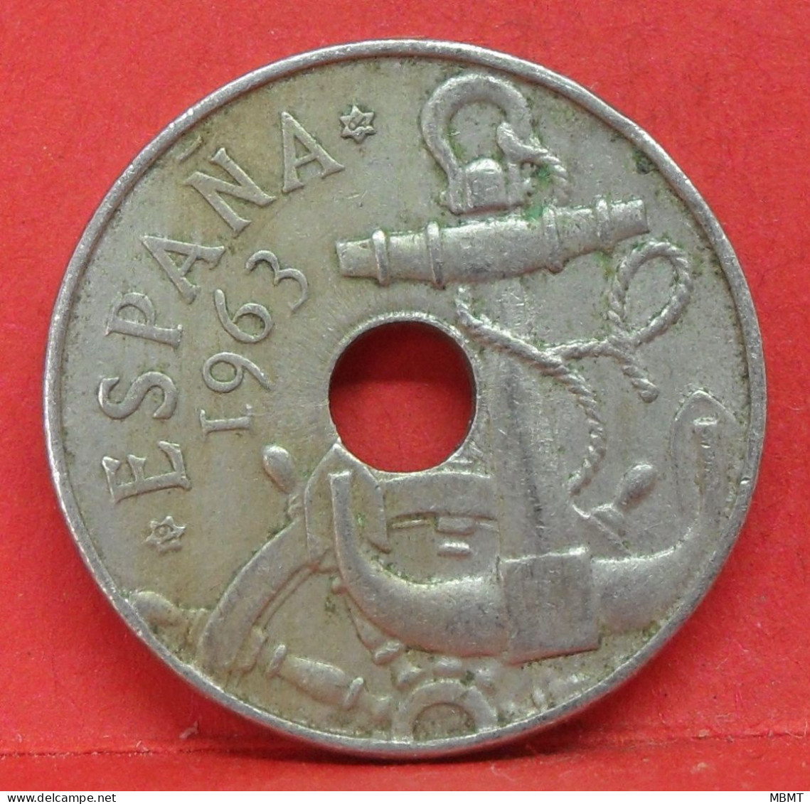50 Centimos 1963 étoile 64 - TB - Pièce Monnaie Espagne - Article N°2220 - 50 Centimos