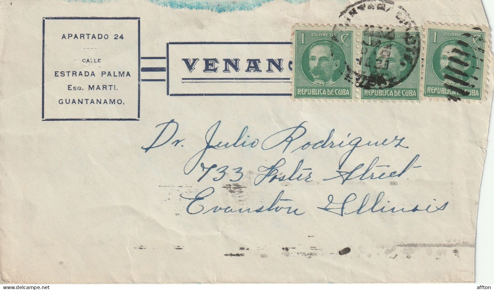 Cuba Old Cover Mailed - Lettres & Documents