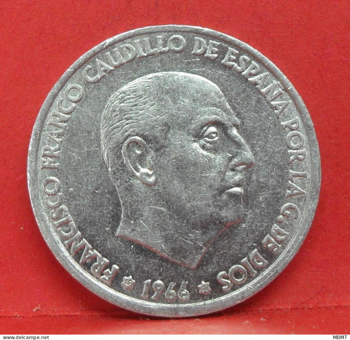 50 Centimos 1966 étoile 68 - TTB - Pièce Monnaie Espagne - Article N°2226 - 50 Centiem