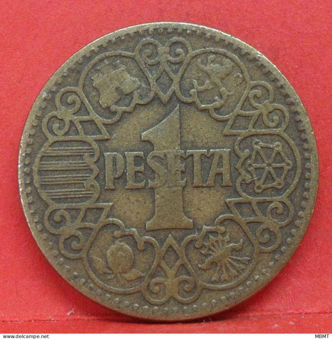 1 Peseta 1944 - TB - Pièce Monnaie Espagne - Article N°2230 - 1 Peseta
