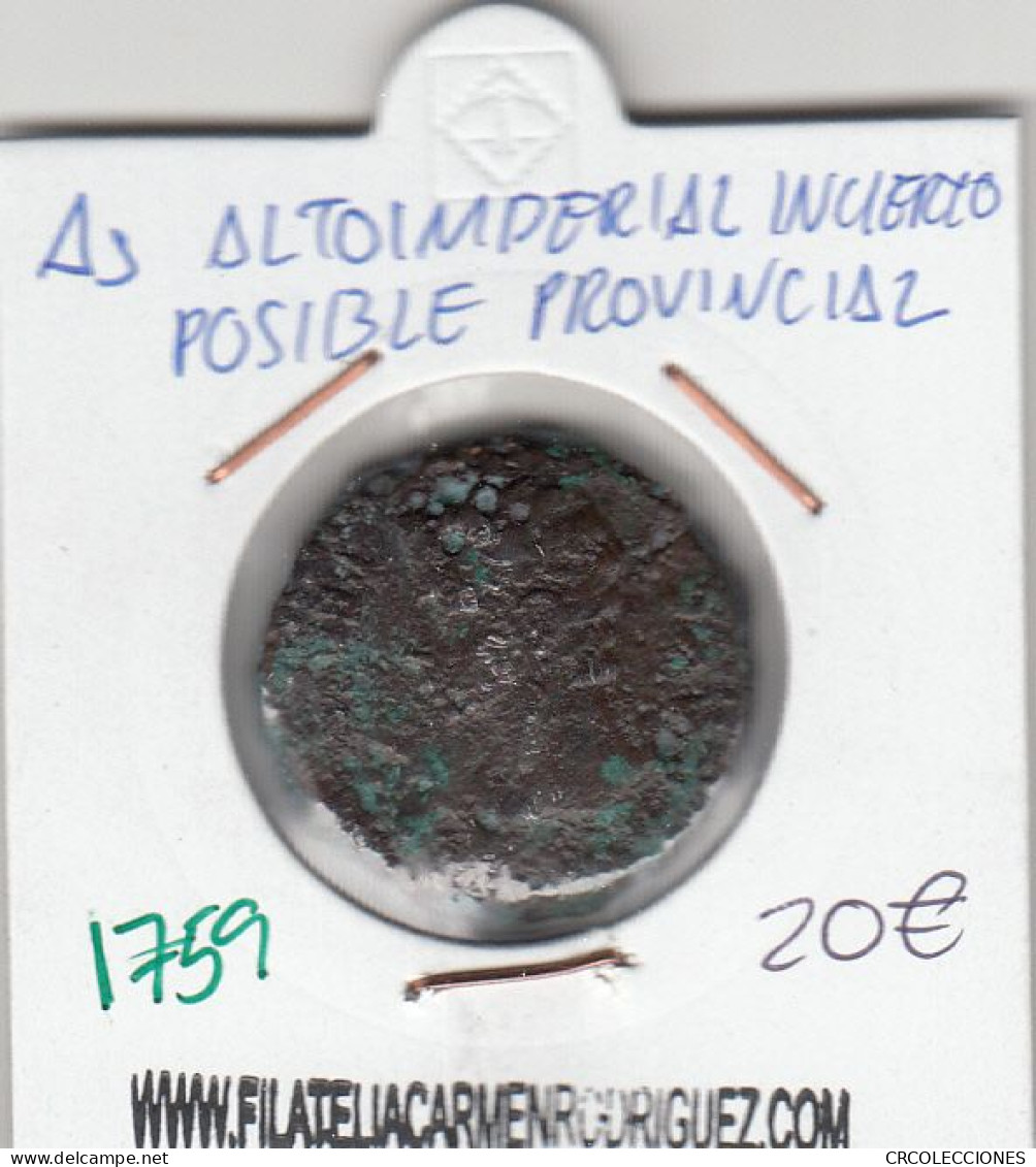 CRE1759 MONEDA ROMANA AS VER DESCRIPCION EN FOTO - Andere & Zonder Classificatie