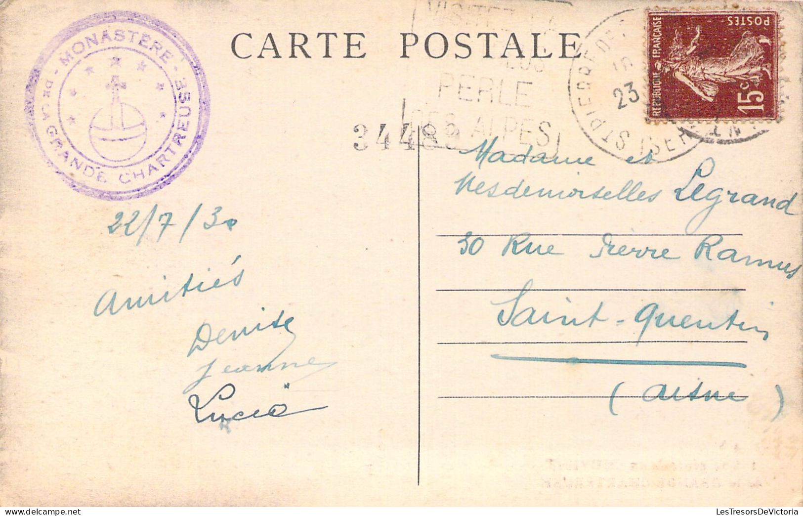 FRANCE - 38 - Vue Générale Du Couvent De La Grande Chartreuse - Carte Postale Ancienne - Autres & Non Classés