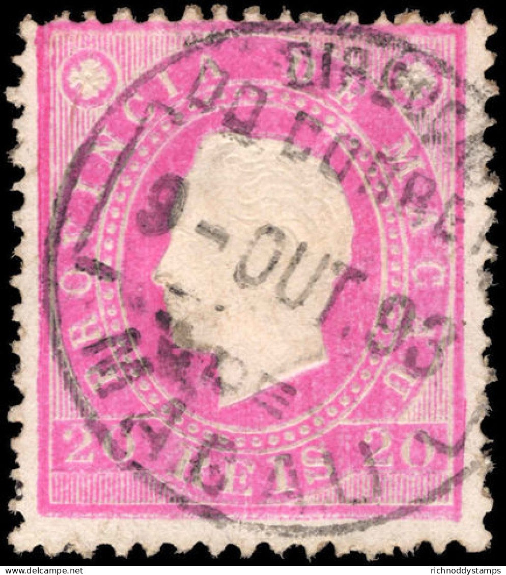 Macau 1888 20r Rosine Perf 12 Fine Used. - Used Stamps