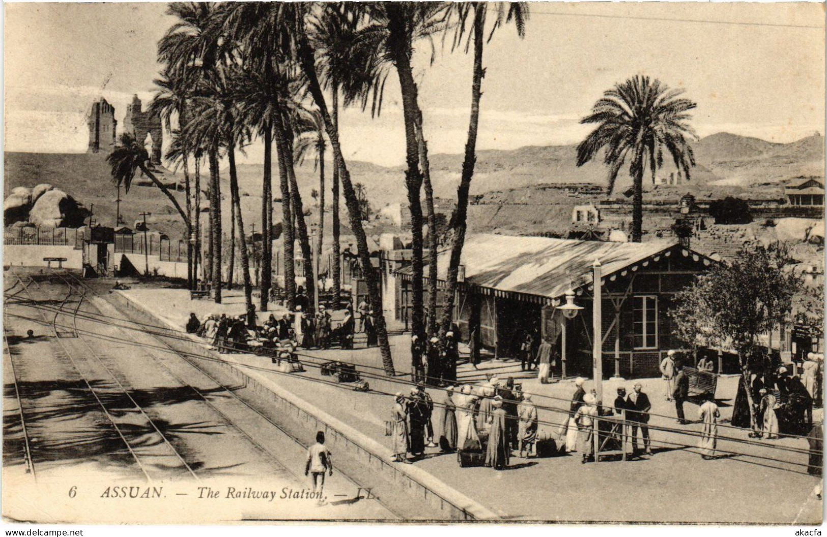 PC ASSUAN RAILWAY STATION LA GARE EGYPT (a38922) - Aswan