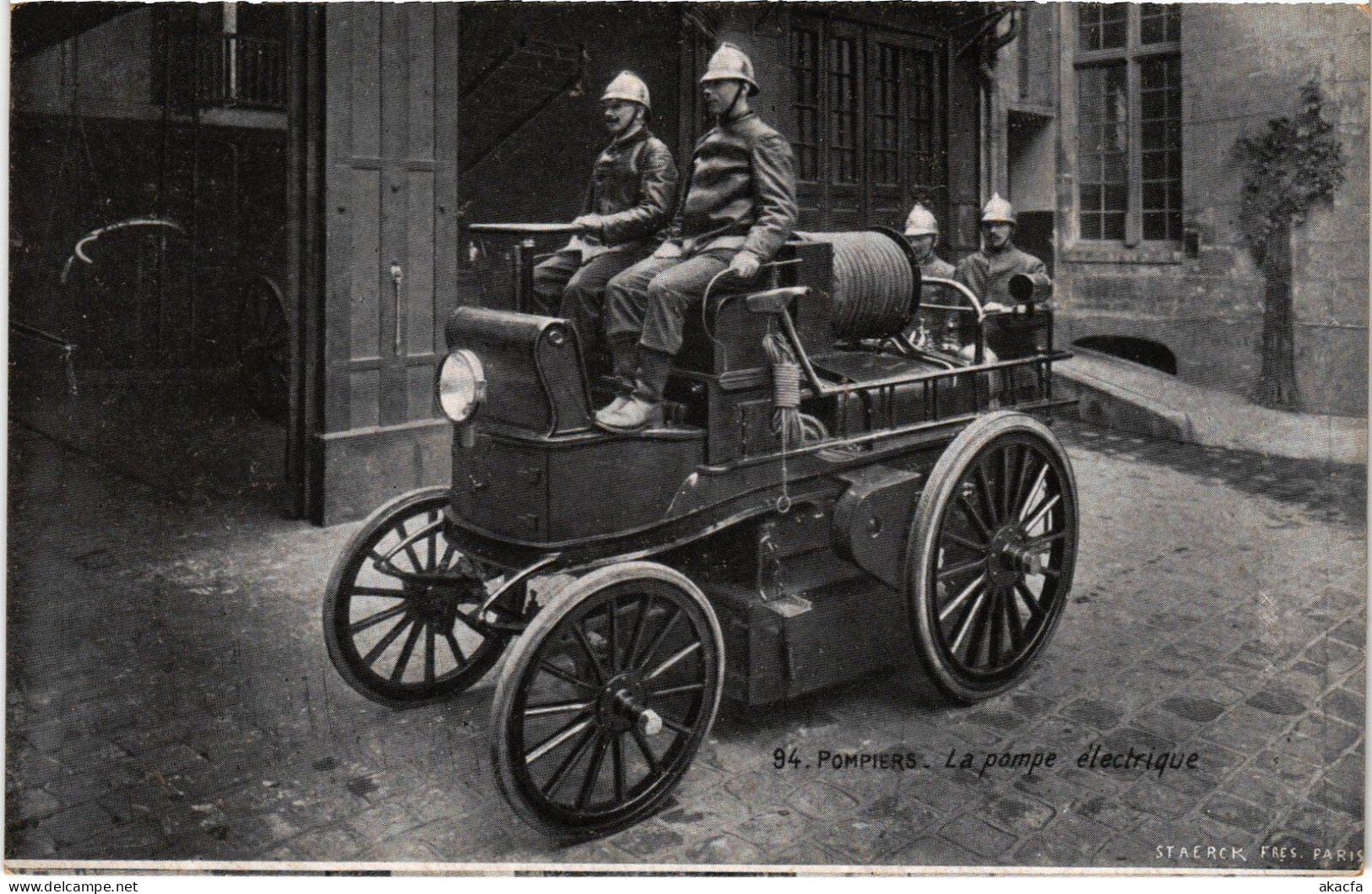 PC FIREFIGHTERS SAPEURS-POMPIERS DE PARIS POMPE ELECTRIQUE (a41102) - Sapeurs-Pompiers