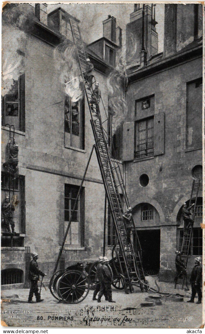 PC FIREFIGHTERS SAPEURS-POMPIERS DE PARIS ATATQUE DU FEU (a41105) - Sapeurs-Pompiers