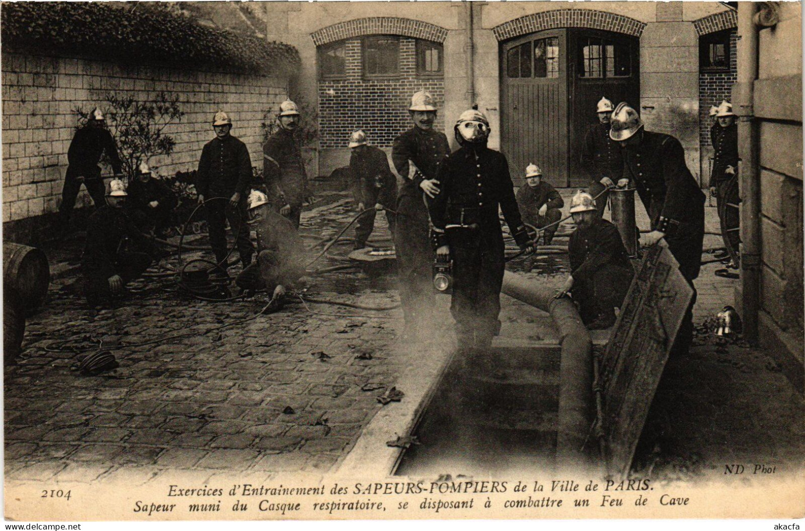 PC FIREFIGHTERS SAPEURS-POMPIERS DE PARIS EXERCICE D'ENTRAINEMENT (a41118) - Sapeurs-Pompiers