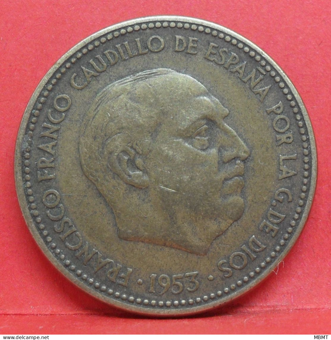 2.5 Pesetas 1953 étoile 54 - TB - Pièce Monnaie Espagne - Article N°2321 - 2 Pesetas