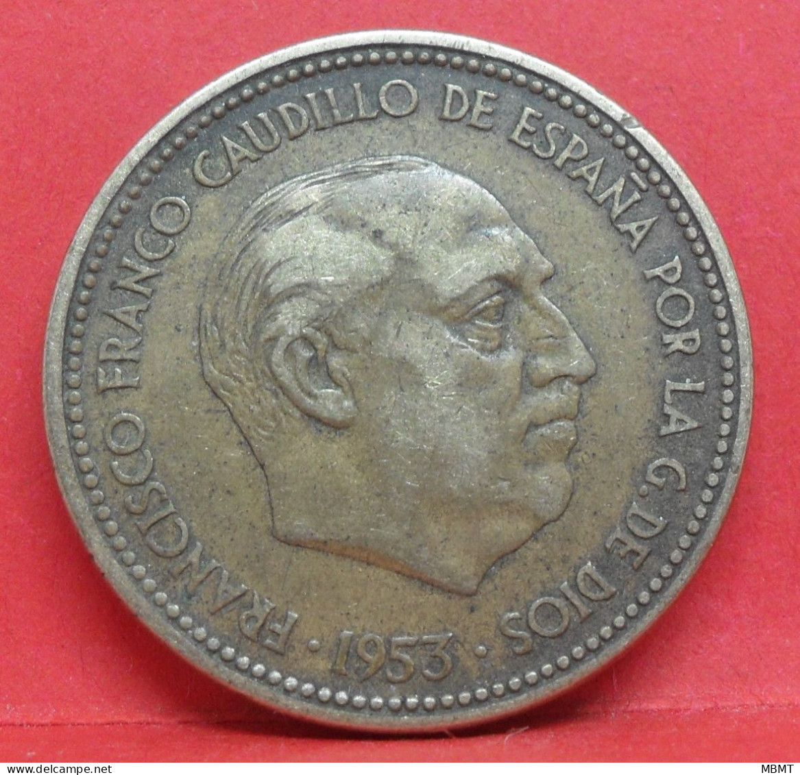 2.5 Pesetas 1953 étoile 56 - TB - Pièce Monnaie Espagne - Article N°2323 - 2 Pesetas