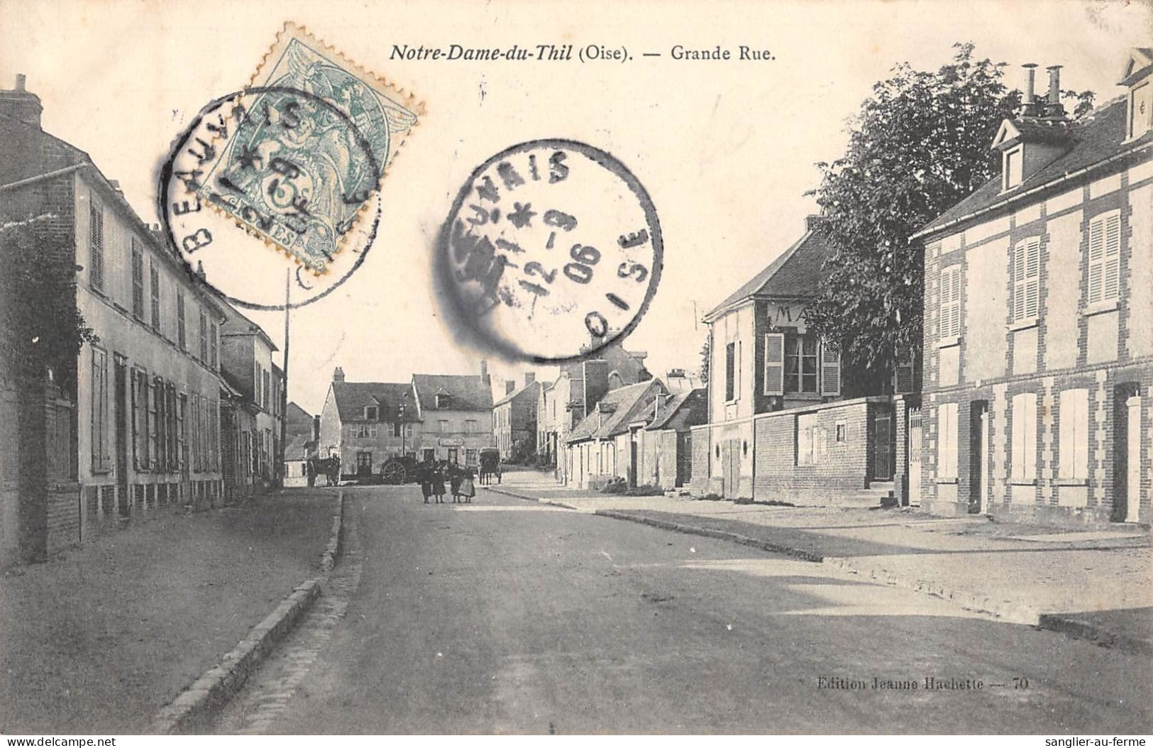 CPA 60 NOTRE DAME DU THIL / GRANDE RUE - Other & Unclassified