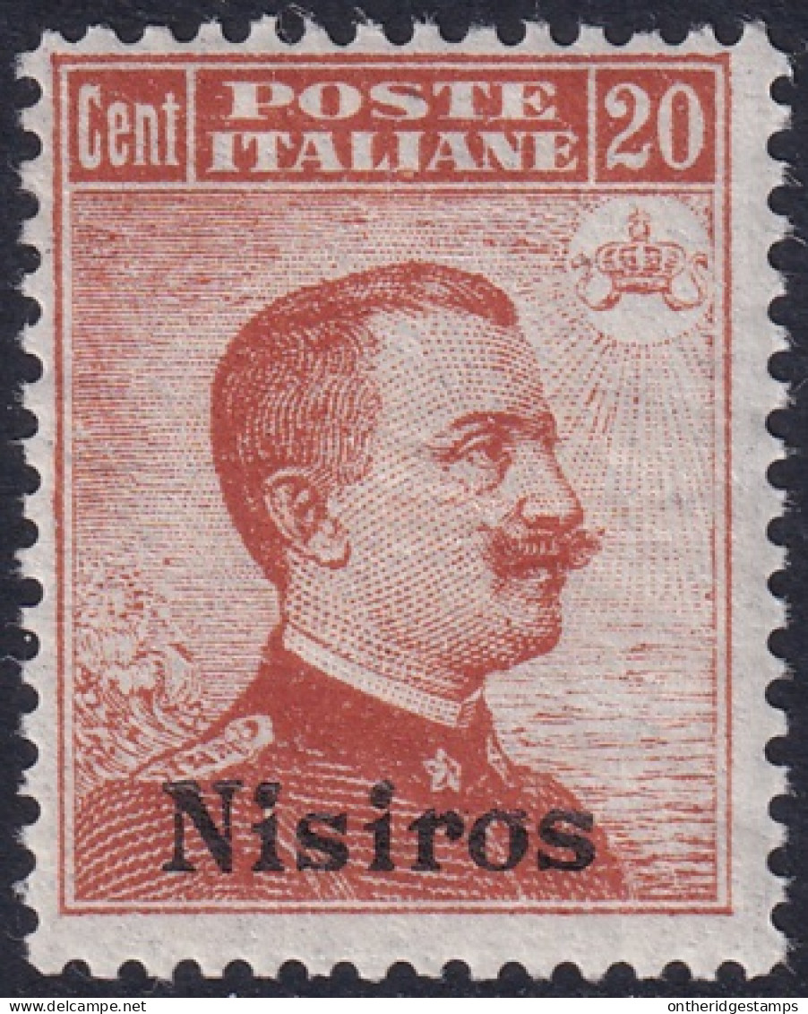 Italy Aegean Nisiro 1917 Sc 10 Egeo Sa 9 MLH* Some Crazed Gum - Ägäis (Nisiro)