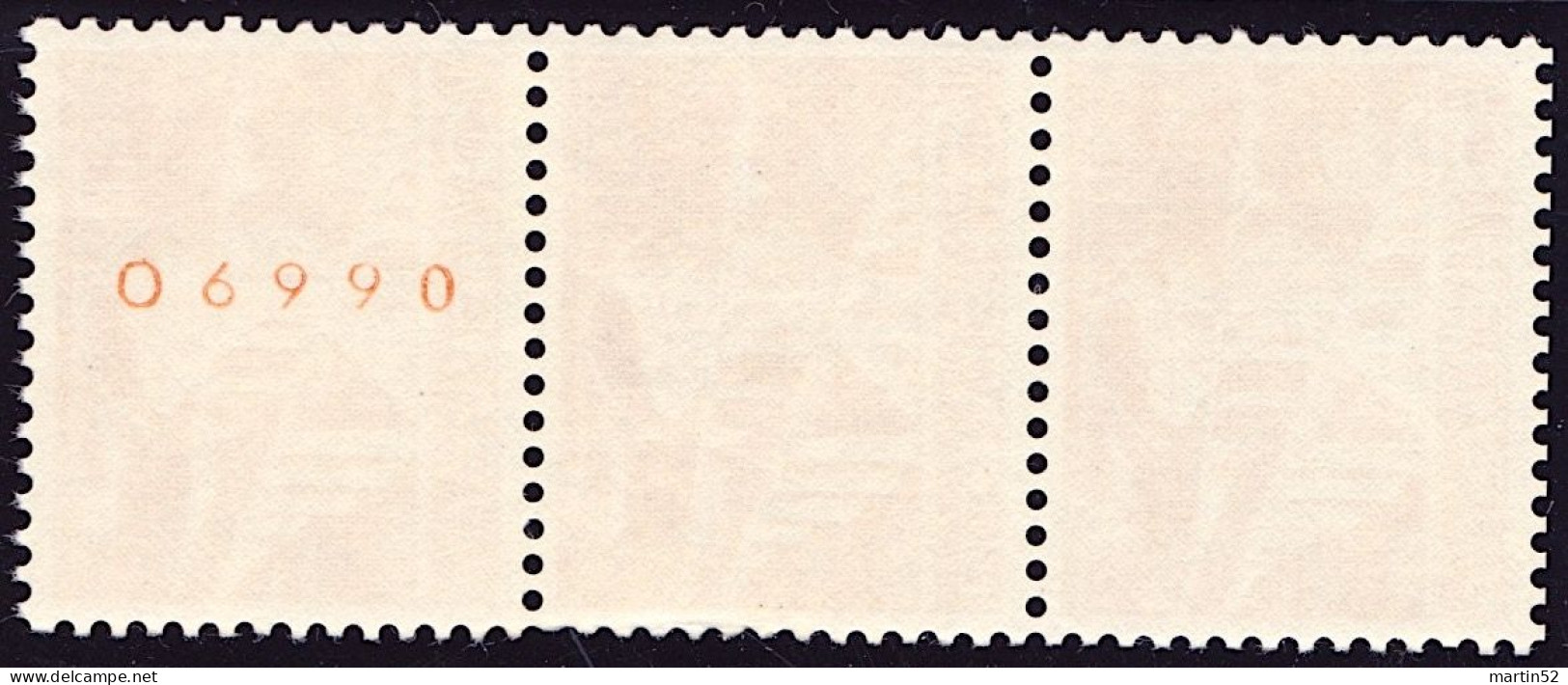 Schweiz Rolle Suisse Rouleaux Swiss Coil Sitterbrücke 1949: Zu 298RM.01 Mi 530RI Mit Avec N° O6690 ** MNH (Zu CHF 18.00) - Rouleaux