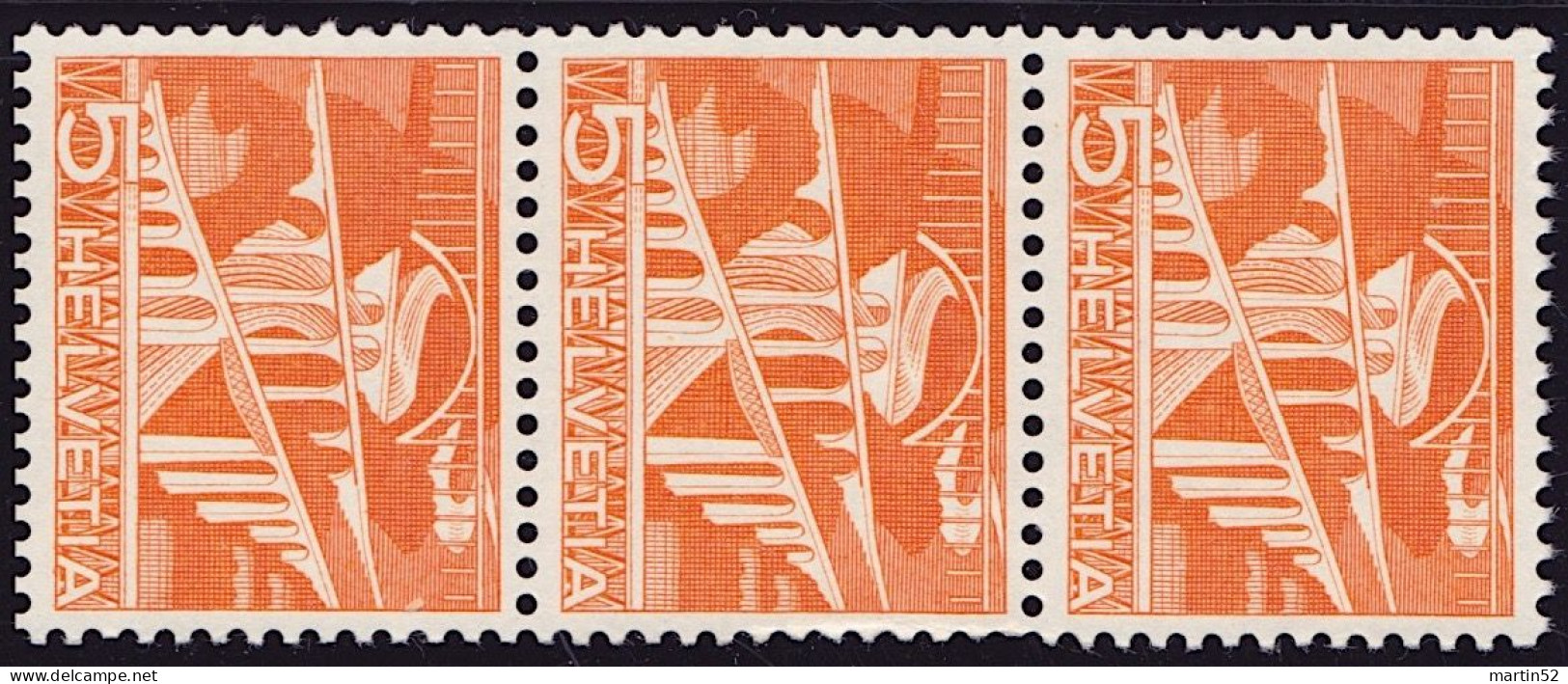 Schweiz Rolle Suisse Rouleaux Swiss Coil Sitterbrücke 1949: Zu 298RM.01 Mi 530RI Mit Avec N° O6690 ** MNH (Zu CHF 18.00) - Rouleaux