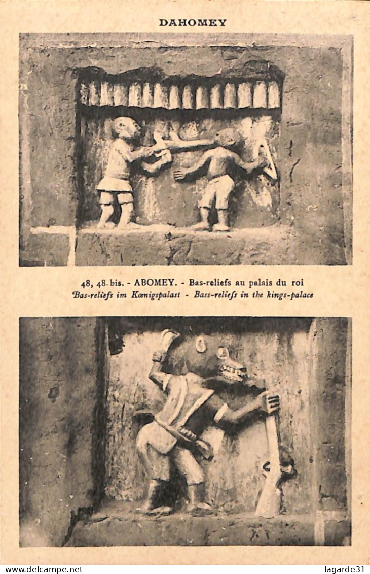 Abomey Dahomey , Bas Reliefs Au Palais Du Roi - Dahomey