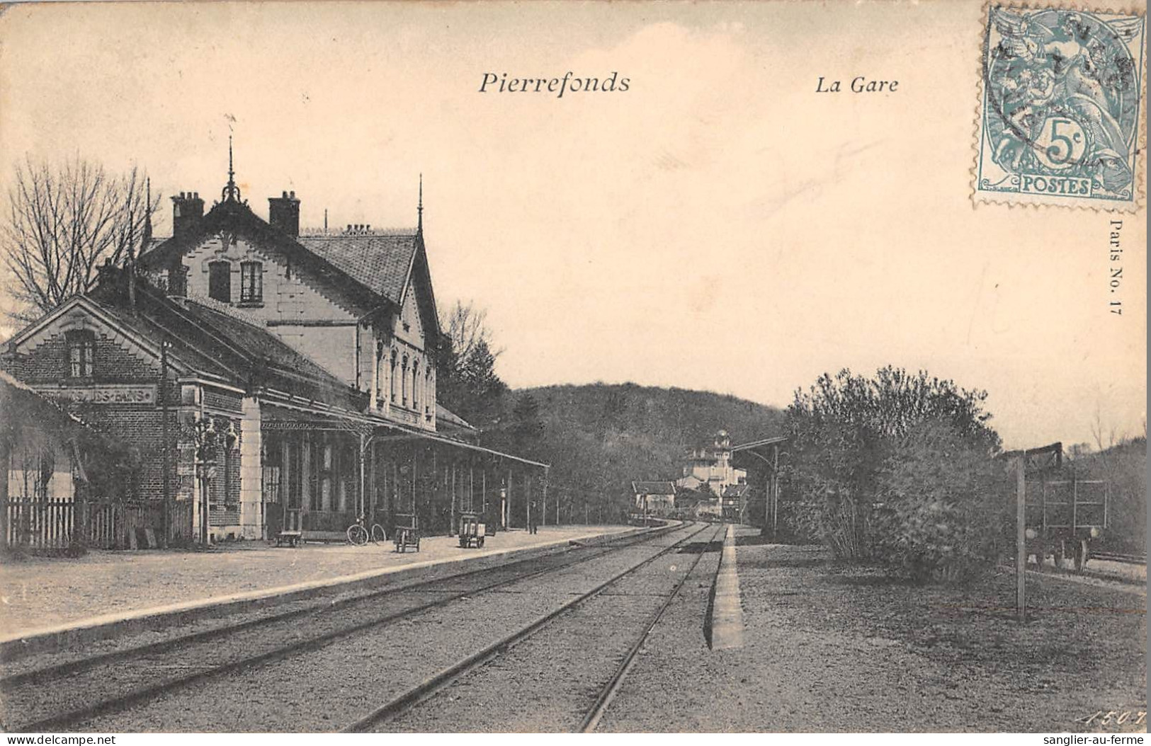 CPA 60 PIERREFONDS / LA GARE / TRAIN - Other & Unclassified