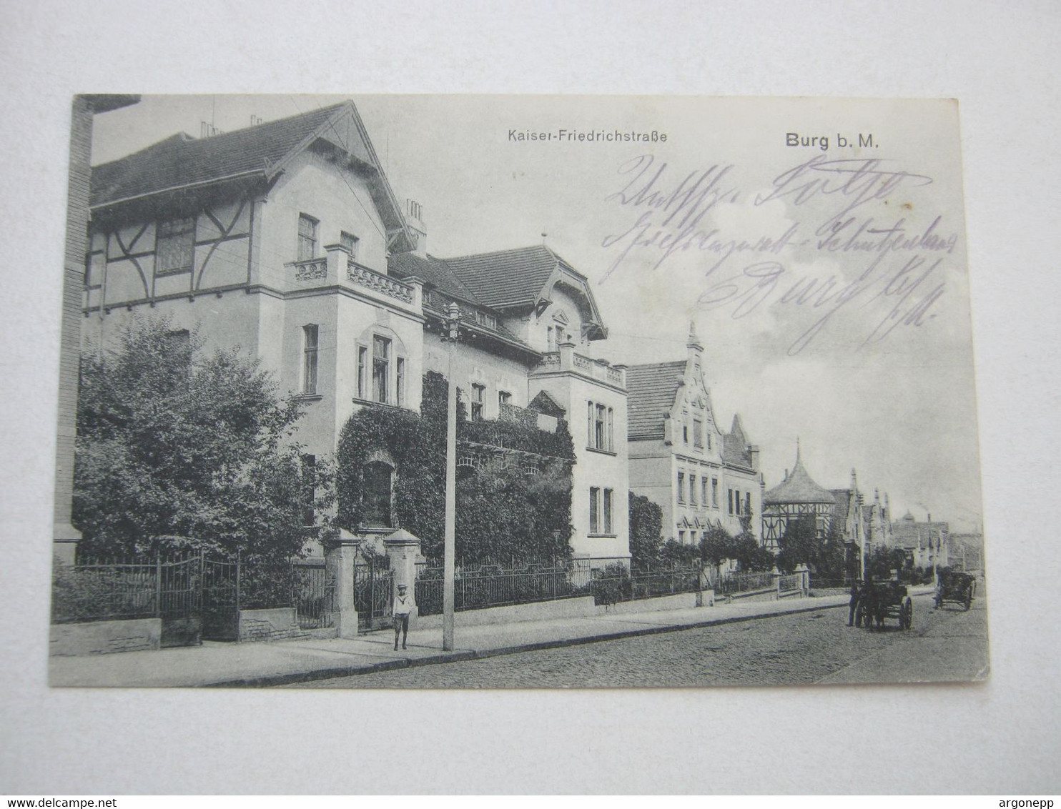 BURG Bei Magdeburg , Strasse  ,   Schöne Karte   , 2 Scans - Burg