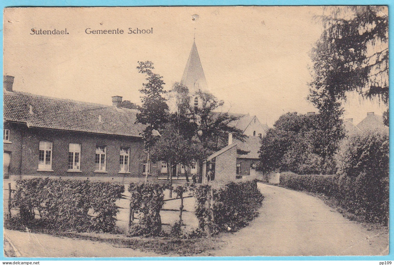 CP ZUTENDAAL SUTENDAEL  Gemeente School - 1945 - Zutendaal