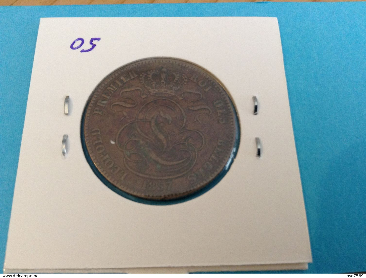 België Leopold I 5 Cent 1857. (Morin 83) - 5 Cents