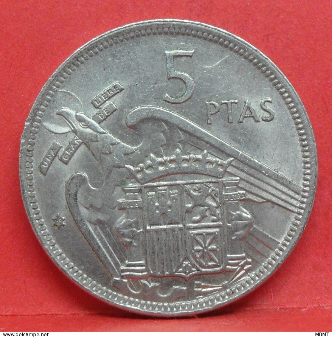 5 Pesetas 1957 étoile 69 - SUP - Pièce Monnaie Espagne - Article N°2349 - 5 Pesetas