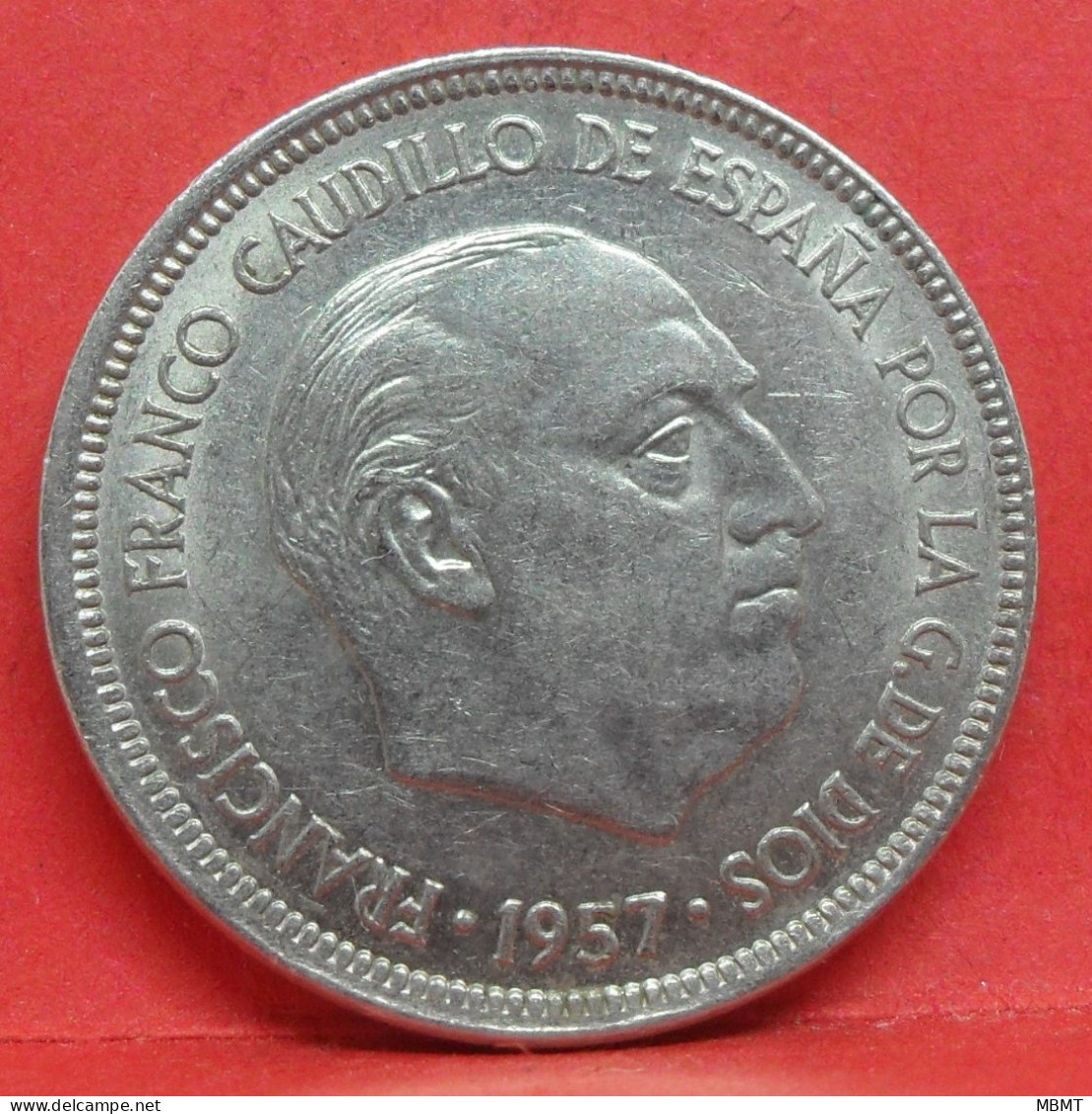 5 Pesetas 1957 étoile 69 - SUP - Pièce Monnaie Espagne - Article N°2349 - 5 Pesetas