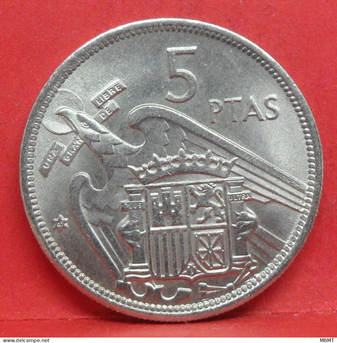 5 Pesetas 1957 étoile 69 - SPL - Pièce Monnaie Espagne - Article N°2350 - 5 Pesetas