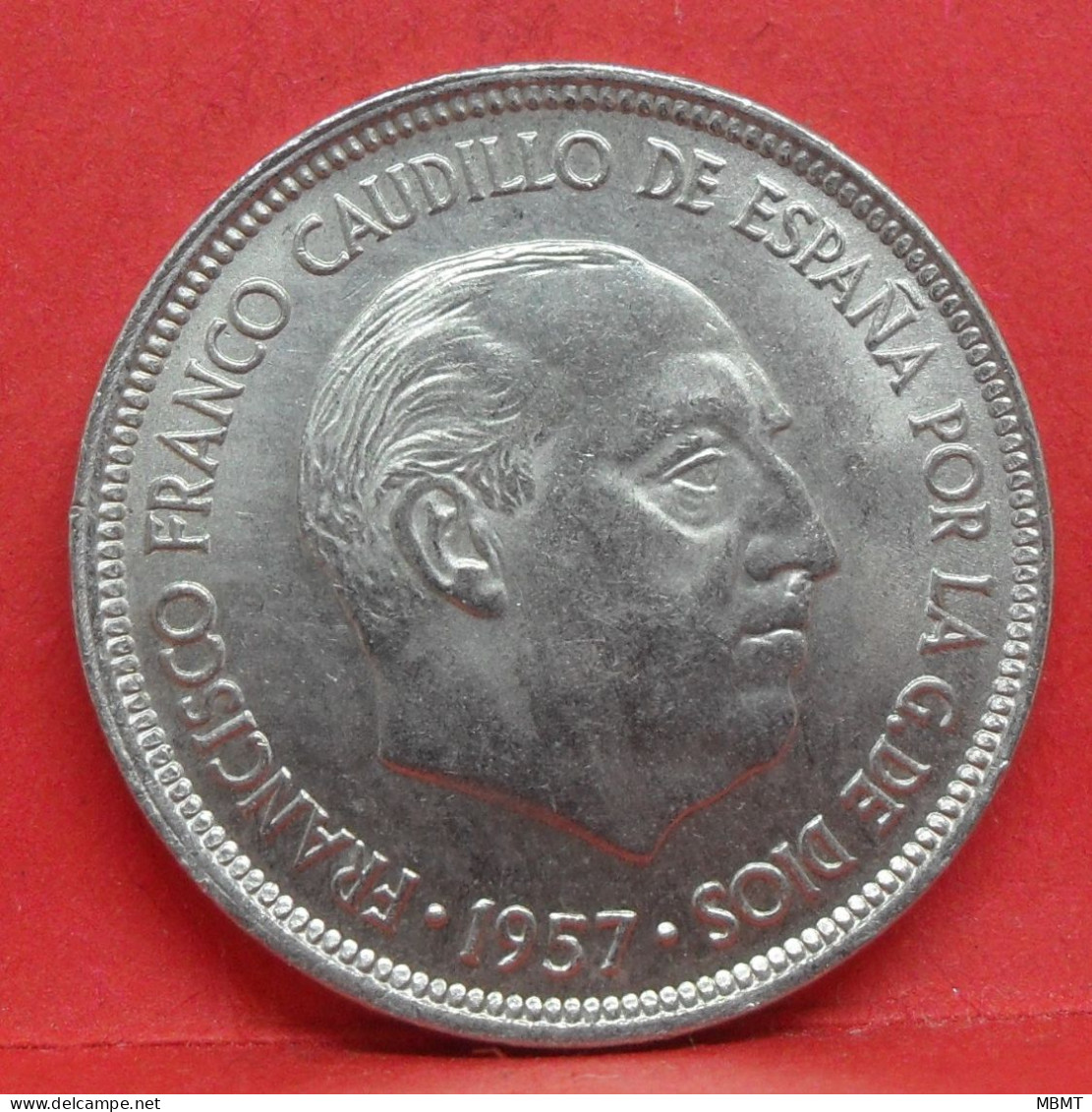 5 Pesetas 1957 étoile 69 - SPL - Pièce Monnaie Espagne - Article N°2350 - 5 Pesetas