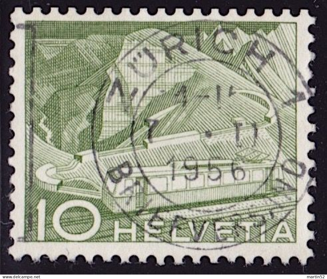 Schweiz Suisse 1949: Rolle/Coil/Rouleau + N°# P8315 R Zu 299RM02 Mi 531RII Yv 483 Voll-o ZÜRICH 1.II.1956 (Zu CHF 5.50) - Coil Stamps