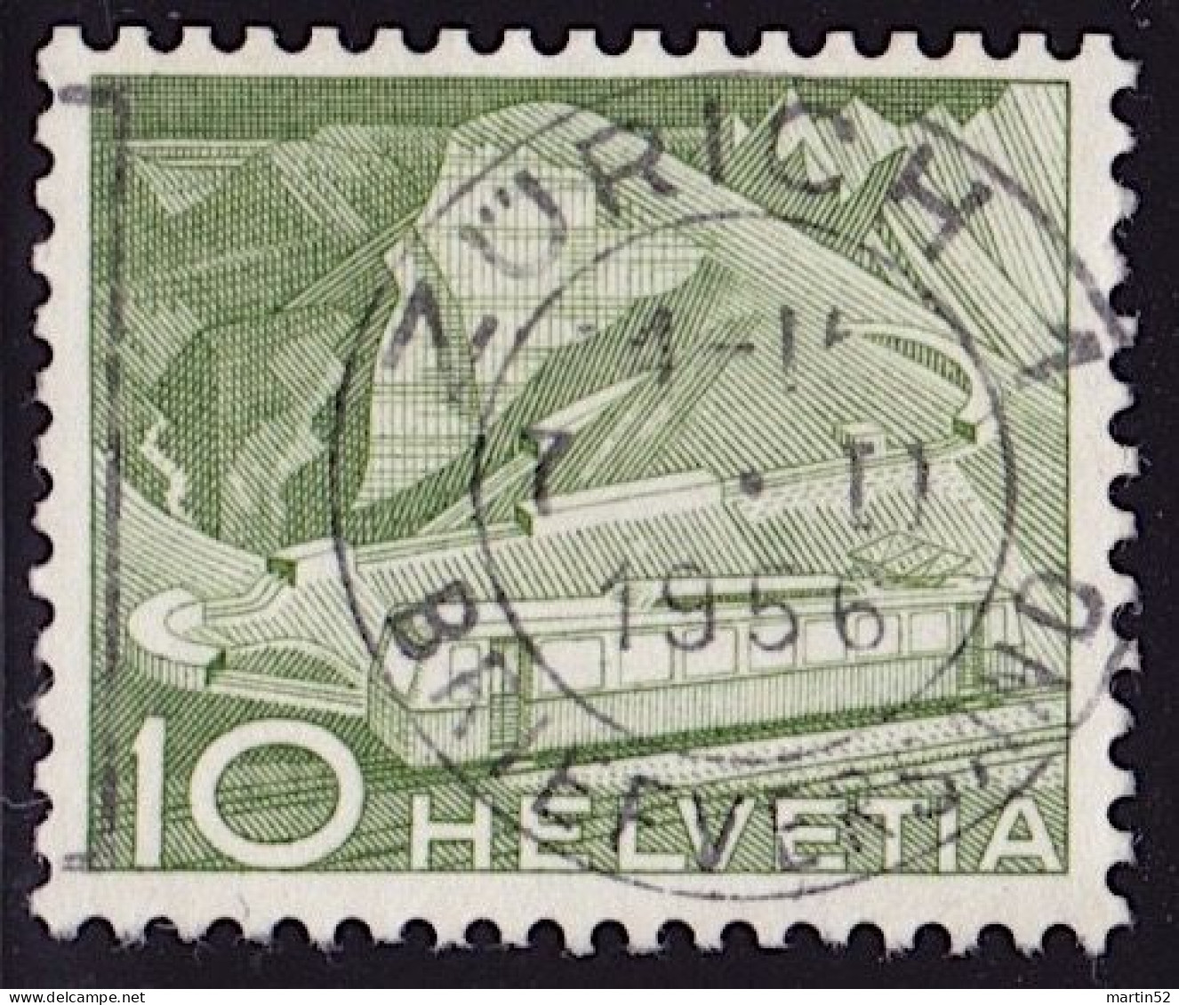 Schweiz Suisse 1949: Rolle/Coil/Rouleau + N°# P8315 R Zu 299RM02 Mi 531RII Yv 483 Voll-o ZÜRICH 1.II.1956 (Zu CHF 5.50) - Rollen