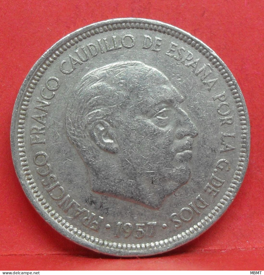 5 Pesetas 1957 étoile 73 - TB - Pièce Monnaie Espagne - Article N°2357 - 5 Pesetas