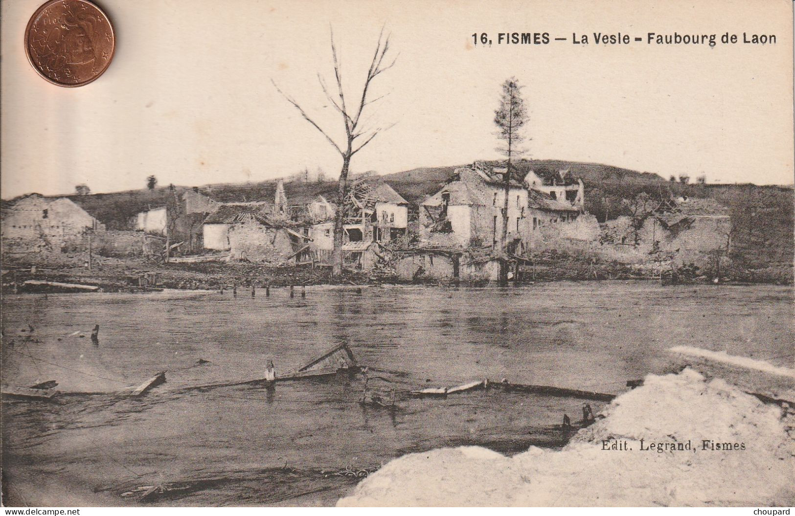 51 - Carte Postale Ancienne De FISMES    La Vesle   Faubourg De Laon - Fismes